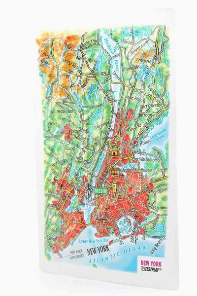New York City Raised Relief Map, Souvenir Size