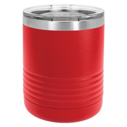 10 Ounce Stainless Steel Red Polar Camel Travel Mug With Lid