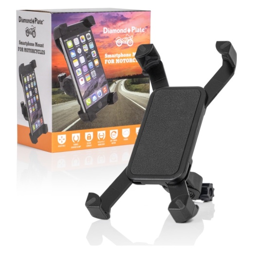 Maxam Adjustable Motorcycle/Bicycle Large Phone Mount With Swivel Joint