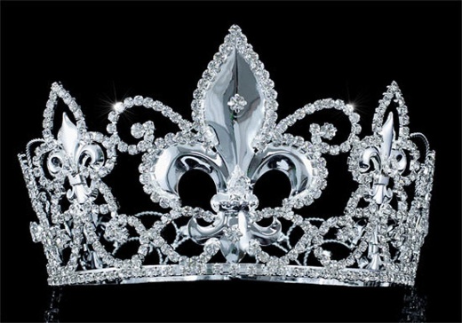 Men's Pageant Imperial Medieval Fleur De Lis Tiara Crown