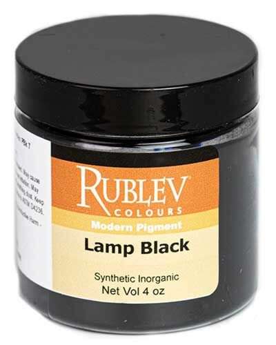 Shop Natural Pigments - Roman Black, Rublev Colours Roman Black Oil Paint