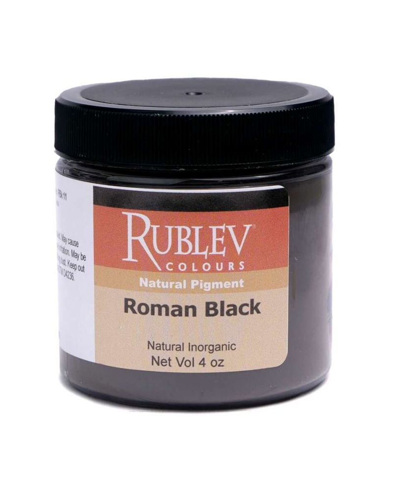  Roman Black Pigment, Size: 4 Oz Vol Jar