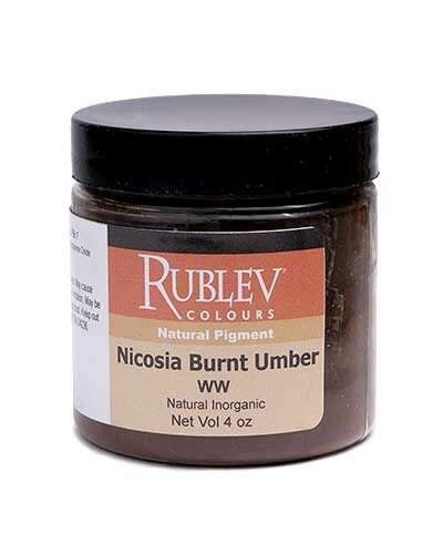  Nicosia Burnt Umber Ww Pigment, Size: 4 Oz Vol Jar
