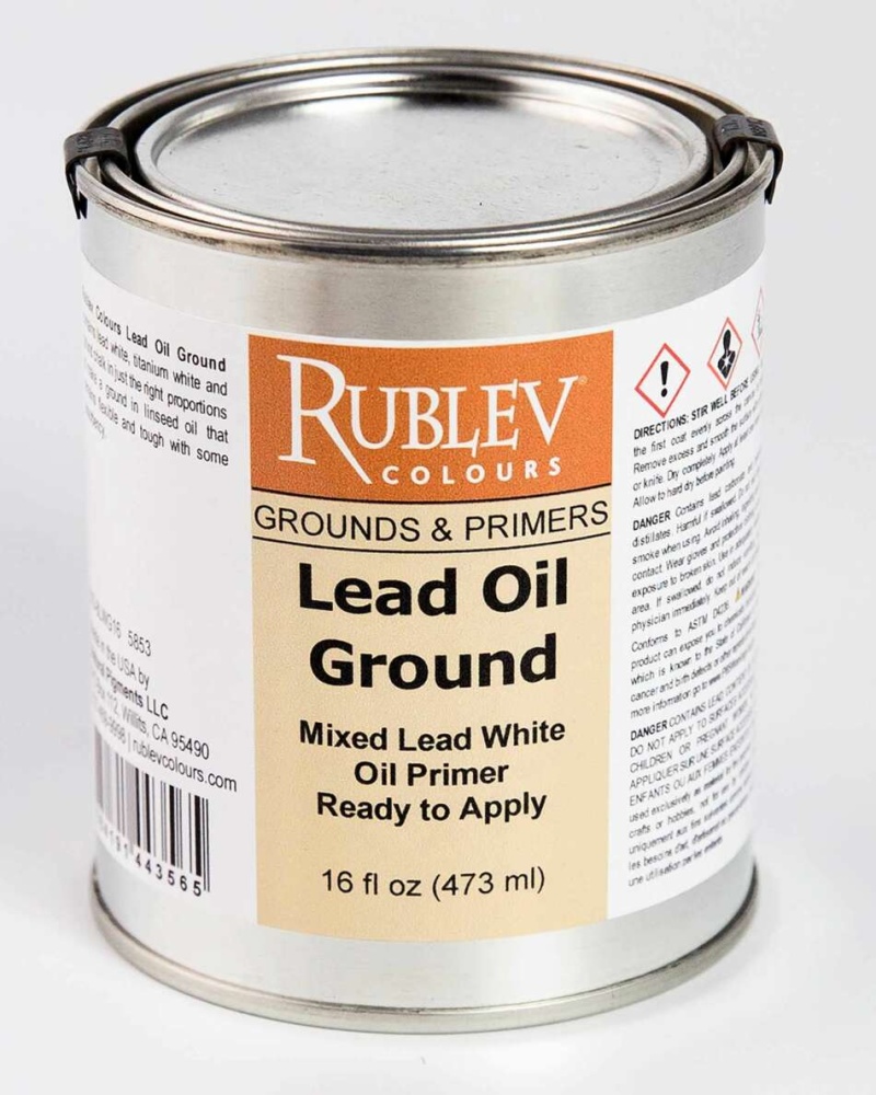  Rublev Colours Lead Oil Ground, Size: 16 Fl Oz