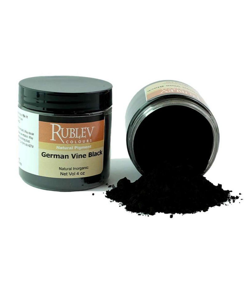  German Vine Black Pigment, Size: 4 Oz Vol Jar