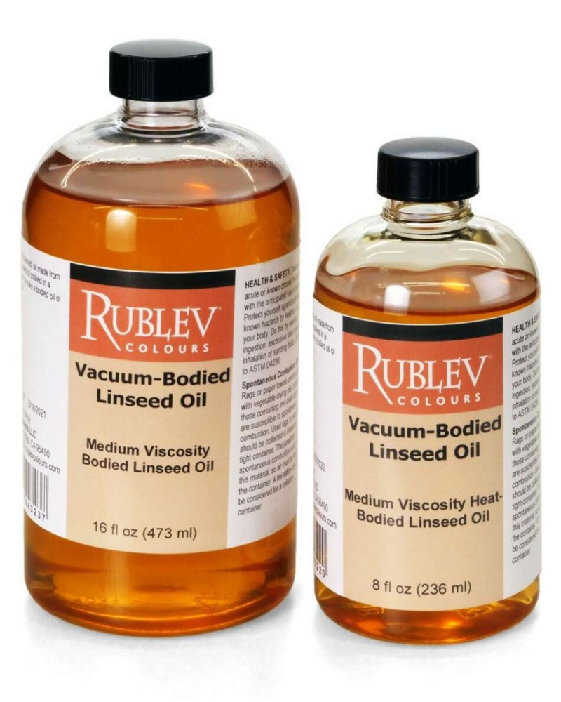 Vacuum-Bodied Linseed Oil (Medium Viscosity), Size: 8 Fl Oz