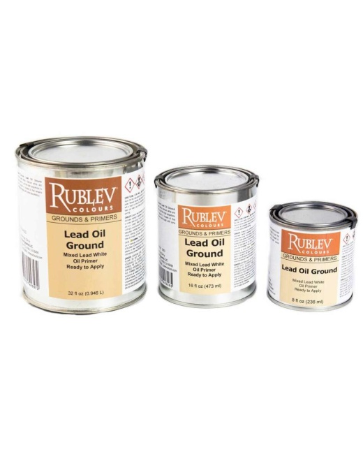 Rublev Colours Lead Oil Ground: Superior Foundation For Oil Paintings, Size: 8 Fl Oz (236.5 Ml)