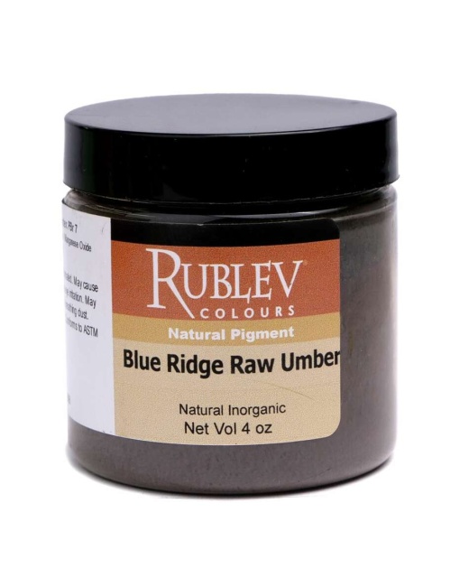 Blue Ridge Raw Umber Pigment, Size: 4 Oz Vol Jar