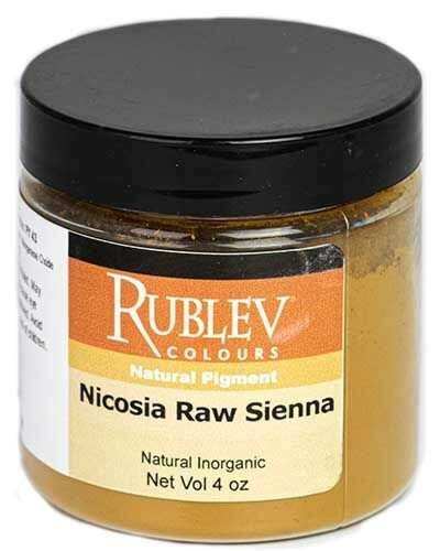 Nicosia Raw Sienna Pigment, Size: 4 Oz Vol Jar