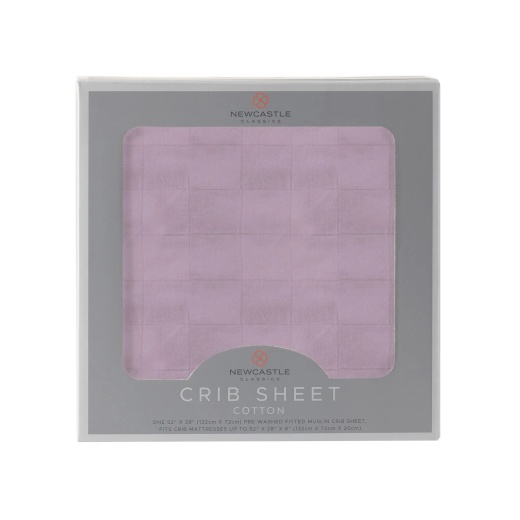 Orchid Lavender Cotton Crib Sheet by Bt/Newcastle Classics