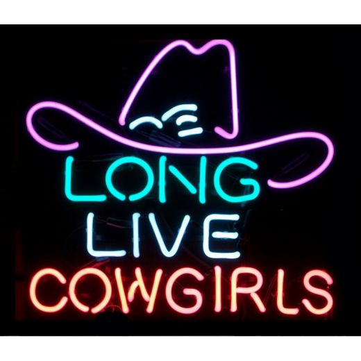 Long Live Cowgirls Neon Bar Sign
