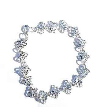 925 Sterling Silver 8 Inch Loop-N-Link Bracelet