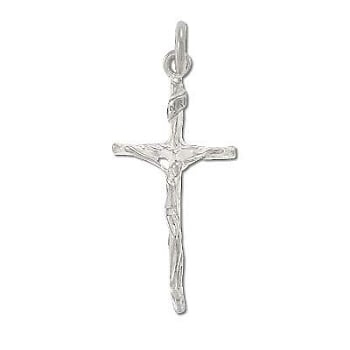 Sterling Silver Elongated Crucifix