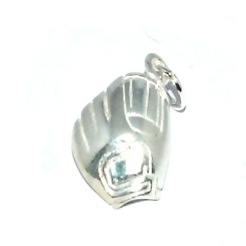 Sterling Silver Baseball Glove And Ball Charm Pendant