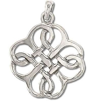 Sterling Silver Celtic Infinity Weave Pendant