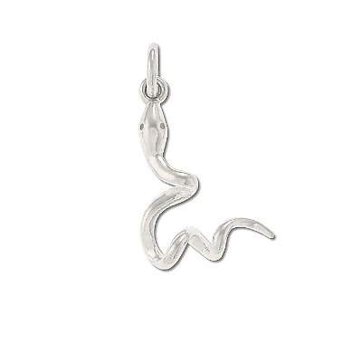 Sterling Silver Coiling Snake Pendant