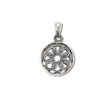 Sterling Silver Celtic Shield Pendant - Unique Celtic Jewelry