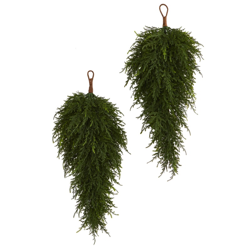 26” Cedar Artificial Teardrop (Set Of 2)
