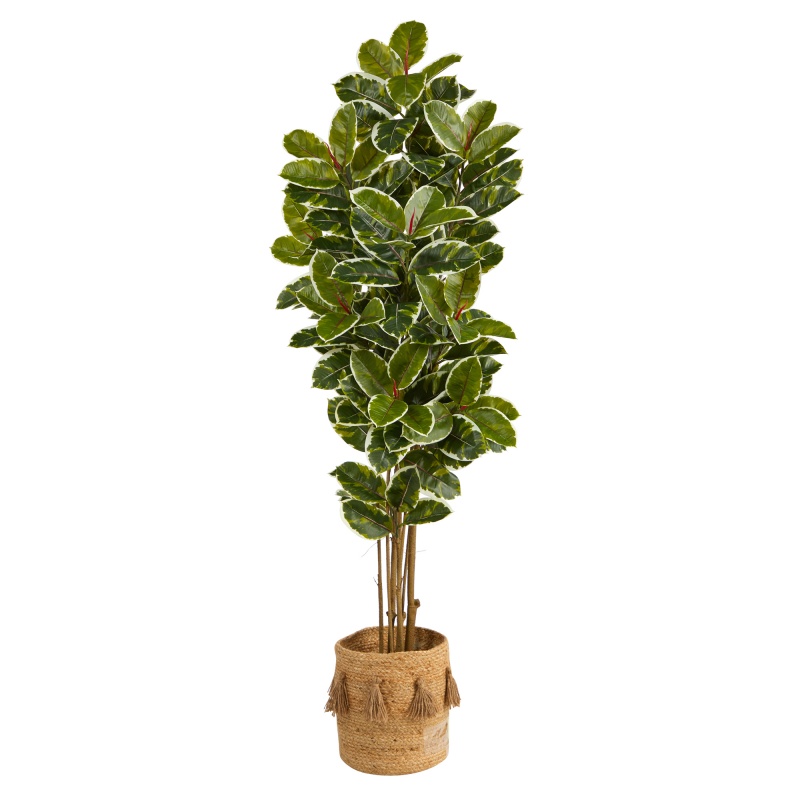 6’ Oak Artificial Tree in Jute Planter
