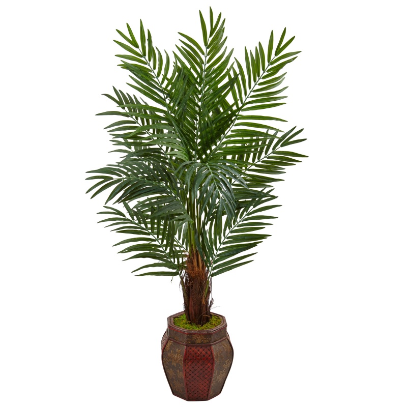 5’ Areca Palm Tree In Weave Planter