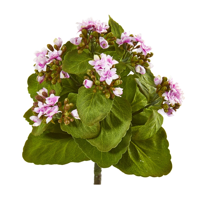 8” Kalanchoe Artificial Bush Flower (Set Of 6)