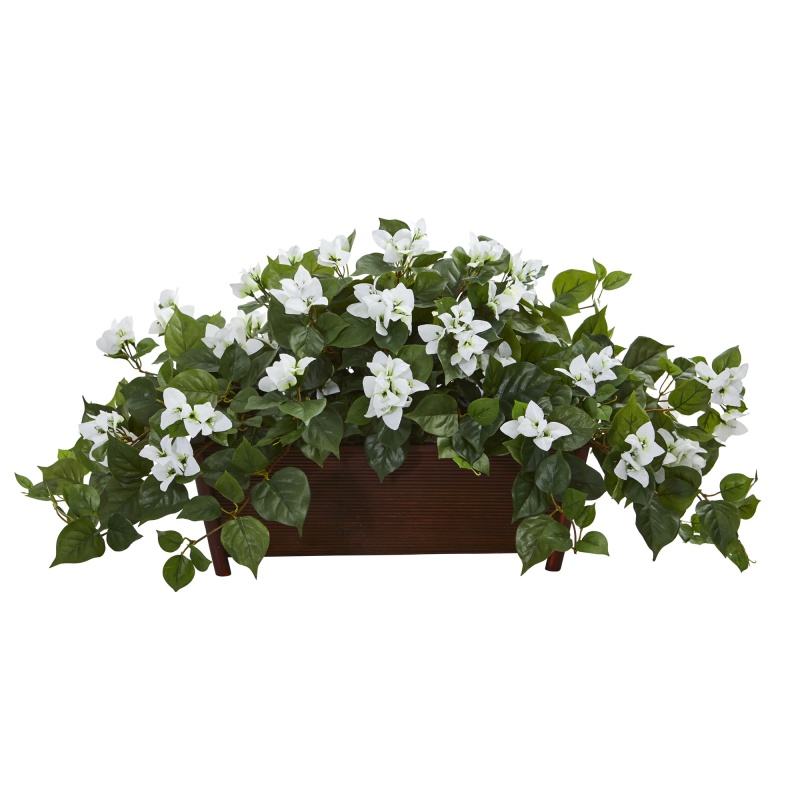 Bougainvillea Artificial Plant In Decorative Planter