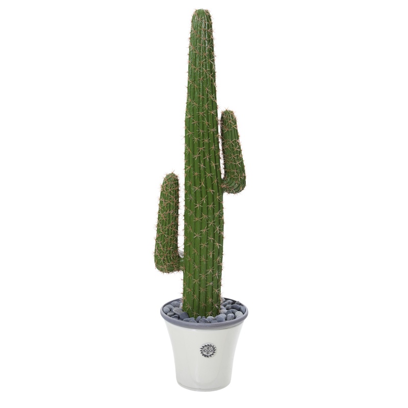 57” Cactus Artificial Plant In Decorative Planter