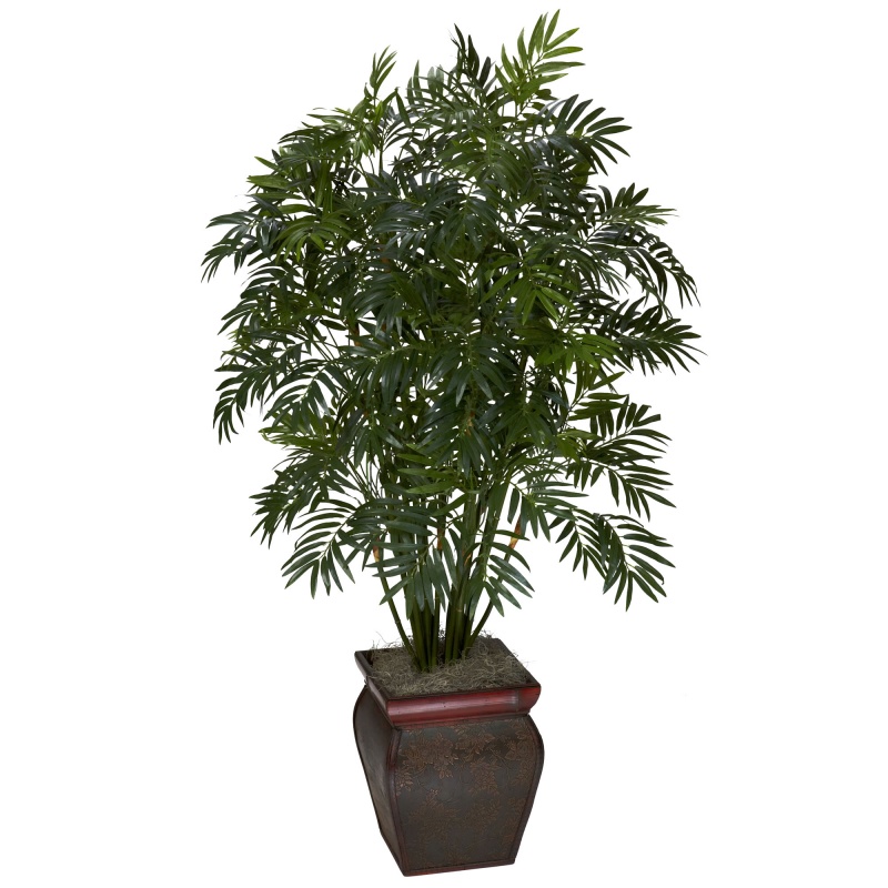 Mini Bamboo Palm W/Decorative Vase