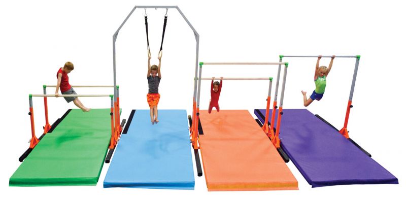 Aai Elite™ Kids Gym Complete Inline Circuit With Mats Included