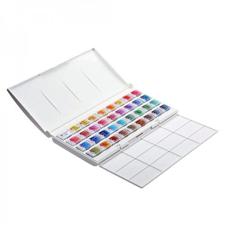 White Nights® Watercolor Paint Case Box Plastic Palette St.Petersburg Russia Russian