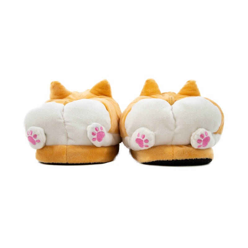 Warm And Cute Winking Corgi Slippers/Costume - One Size