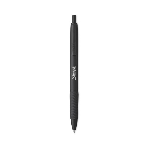 Sharpie S-Gel Fashion Barrel Gel Pen, Retractable, Medium 0.7 mm, Black Ink, Pearl White Barrel, Dozen