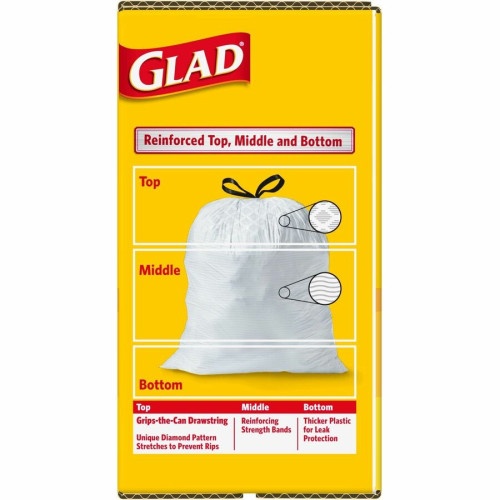 Glad ForceFlex Tall Kitchen Drawstring Trash Bags (78526BD