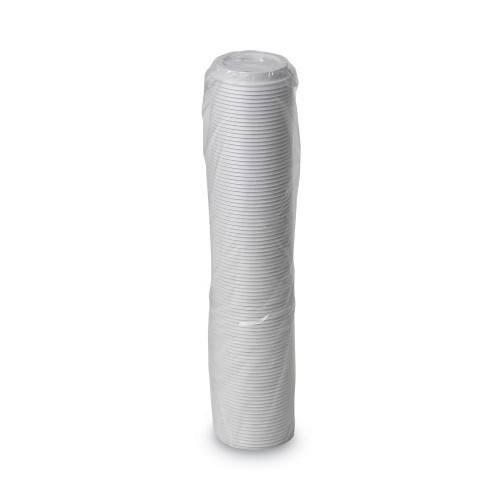 Dixie Dome Drink-Thru Lids, Fits 12 Oz. & 16 Oz. Paper Hot Cups, White, 100/Pack