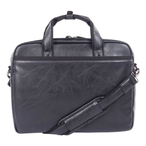 Swiss Mobility Valais Executive Briefcase, Fits Devices Up To 15.6", Leather, 4.75 X 4.75 X 11.5, Black