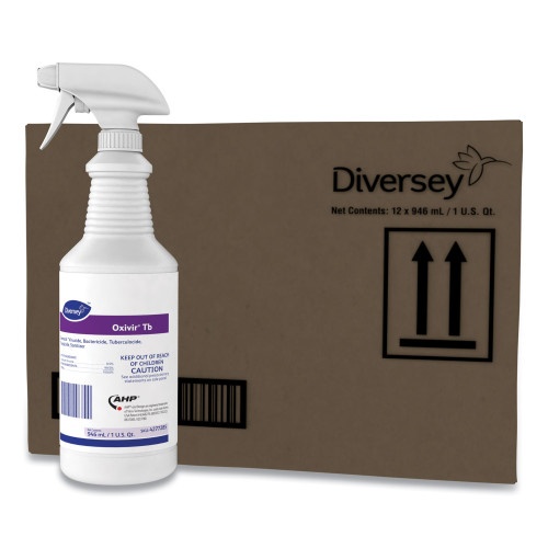 Diversey Oxivir Tb One-Step Disinfectant Cleaner, Liquid, 32 Oz