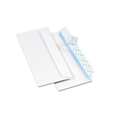 Quality Park Redi-Strip Security Tinted Envelope, #10, Commercial Flap, Redi-Strip Heat-Resistant Closure, 4.13 X 9.5, White, 500/Box