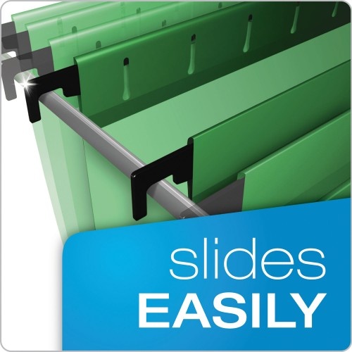 Pendaflex Surehook Hanging Folders, Legal Size, 1/5-Cut Tab, Bright Green, 20/Box