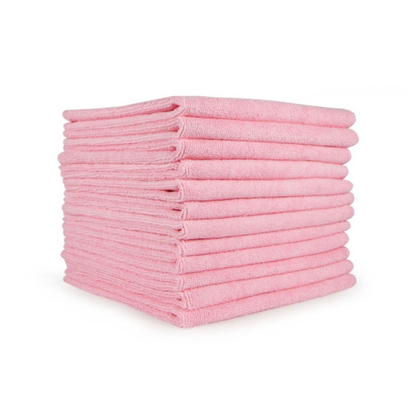 Smart Choice Microfiber Cloths 12X12 30Gm Pink, Pack Of 12 (Pnp915112p)