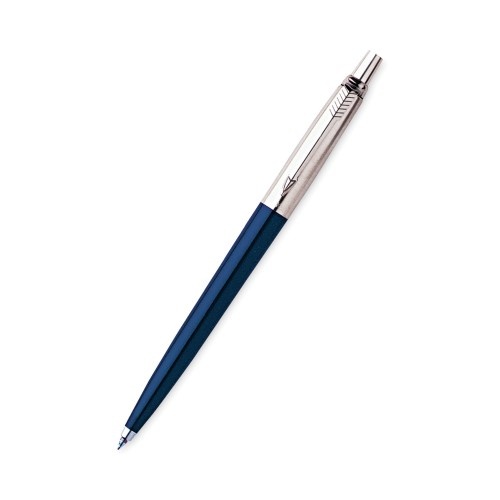 Parker Jotter Retractable Ballpoint Pen Gift Box, 1Mm, Blue Ink, Royal Blue/Chrome Barrel