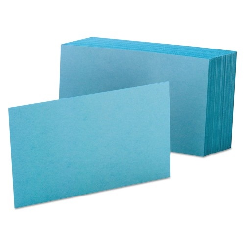 Oxford Unruled Index Cards, 4 X 6, Blue, 100/Pack