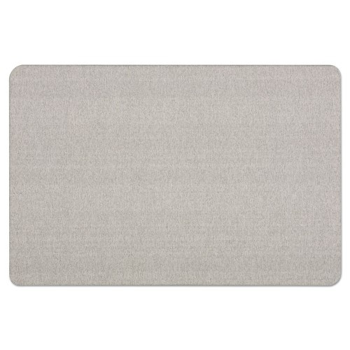 Quartet Oval Office Fabric Board, 36 X 24, Gray Surface