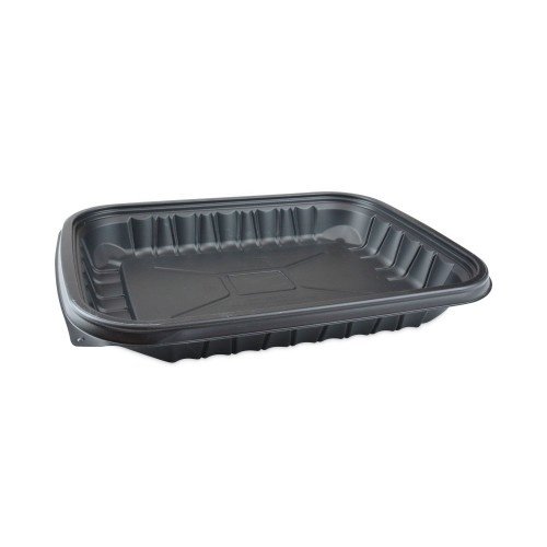 Pactiv Earthchoice Entree2go Takeout Container, 48 Oz, 11.75 X 8.75 X 1.61, Black, Plastic, 200/Carton