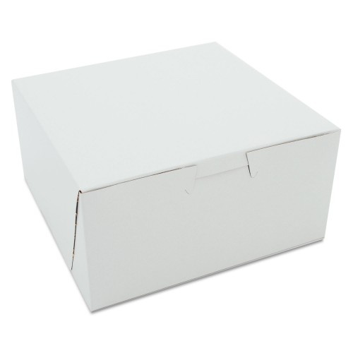 Sct Non-Window Bakery Boxes, 6 X 6 X 3, White, 250/Carton