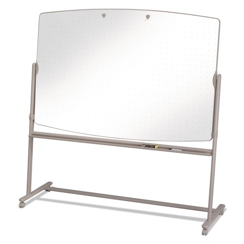 Quartet Total Erase Reversible Mobile Presentation Easel, Large, 72 X 48, White Surface, Neutral/Beige Steel Frame