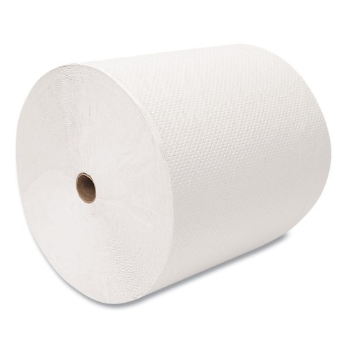 Morcon Paper Valay Proprietary Roll Towels, 1-Ply, 8" X 800 Ft, White, 6 Rolls/Carton