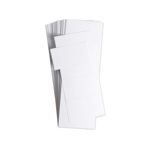U Brands Data Card Replacement, 3 X 1.75, White, 500/Pack