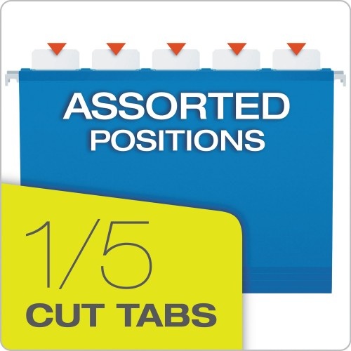 Pendaflex Surehook Hanging Folders, Legal Size, 1/5-Cut Tab, Assorted, 20/Box