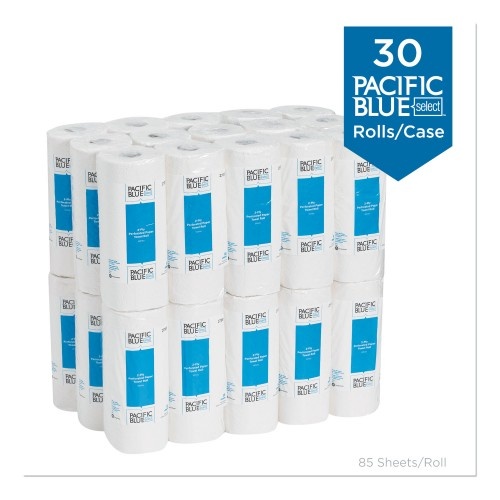 Georgia-Pacific Pacific Blue Select Perforated Paper Towel, 8 4/5X11,White, 85/Roll, 30 Rolls/Ct