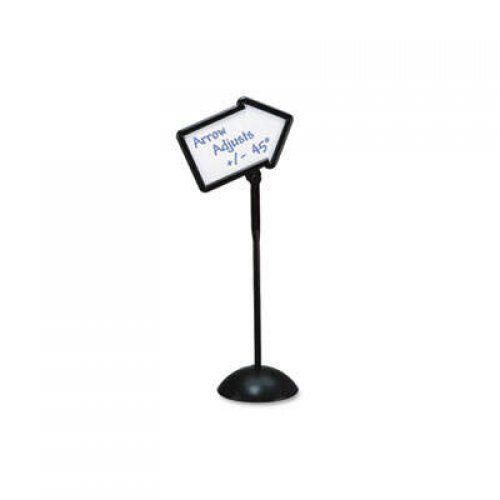 Safco Double-Sided Arrow Sign, Dry Erase Magnetic Steel, 25 1/2 X 17 3/4, Black Frame